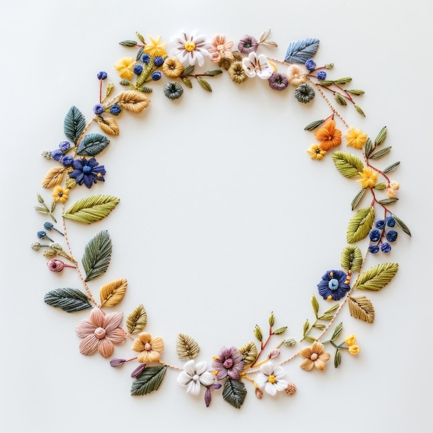 embroidery hoop with floral design